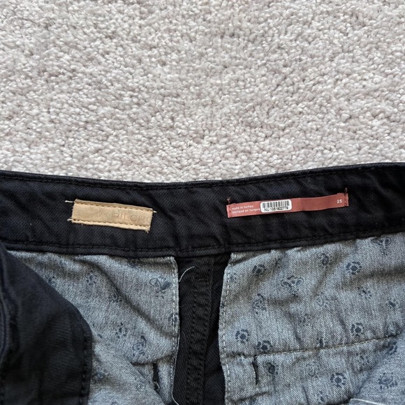 Anthropologie Pilcro Skipper Black Wide Leg High Rise 25 Denim Jeans - Picture 6 of 15